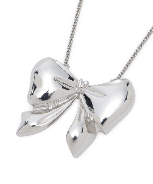 VIS（ビス）の「ビッグリボンネックレス（ネックレス・レディース・ゴールド/シルバー・FREE）」の13枚目の写真