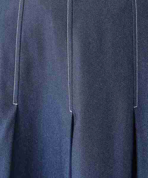 DRESKIP(ドレスキップ)の「◆上品シルエット デニム調 サイドボタン タックスカート(スカート・レディース・ブルー系その他/ベージュ/ブラック・04/03/02)」の15枚目の写真