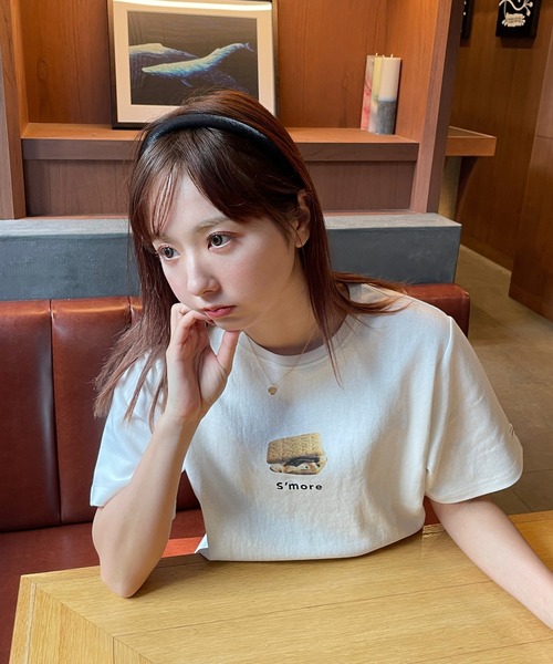 RUBY AND YOU(ルビーアンドユー)の「S’moreプリントTシャツ(Tシャツ/カットソー・レディース・ベージュ系その他/オフホワイト・FREE)」の16枚目の写真
