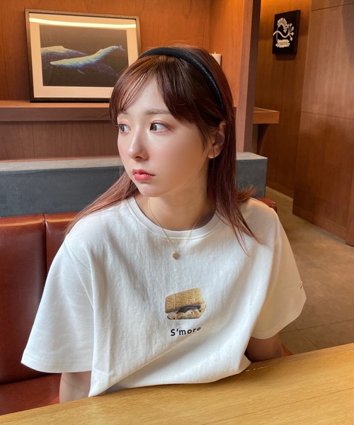 RUBY AND YOU(ルビーアンドユー)の「S’moreプリントTシャツ(Tシャツ/カットソー・レディース・ベージュ系その他/オフホワイト・FREE)」の17枚目の写真
