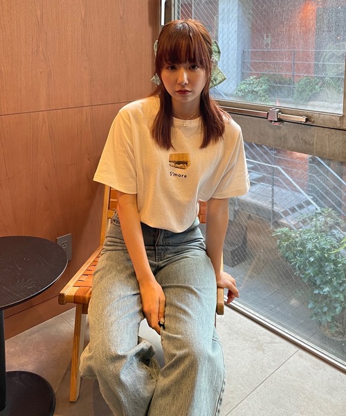 RUBY AND YOU(ルビーアンドユー)の「S’moreプリントTシャツ(Tシャツ/カットソー・レディース・ベージュ系その他/オフホワイト・FREE)」の19枚目の写真