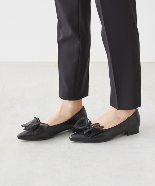 PELLUCO 黒 ポインテッドトゥ パンプス 【公式通販】