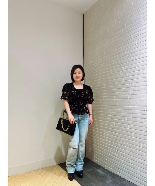 ALLSAINTS（オールセインツ）の「DINAH TANANA PUFF SLEEVE LACE TRIM 