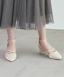 RUIRUE BOUTIQUE（ルイルエブティック）の「クロスストラップチャンキーヒールパンプス（パンプス）」