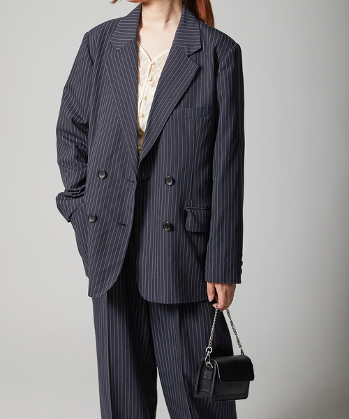 Oriens JOURNAL STANDARD(オリエンス ジャーナルスタンダード)の「テーラードジャケット(テーラードジャケット・レディース・チャコールグレー/ネイビー・FREE)」の2枚目の写真