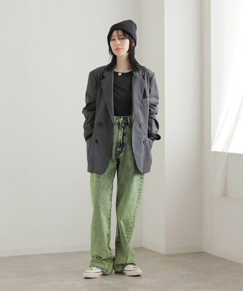 Oriens JOURNAL STANDARD(オリエンス ジャーナルスタンダード)の「テーラードジャケット(テーラードジャケット・レディース・チャコールグレー/ネイビー・FREE)」の4枚目の写真