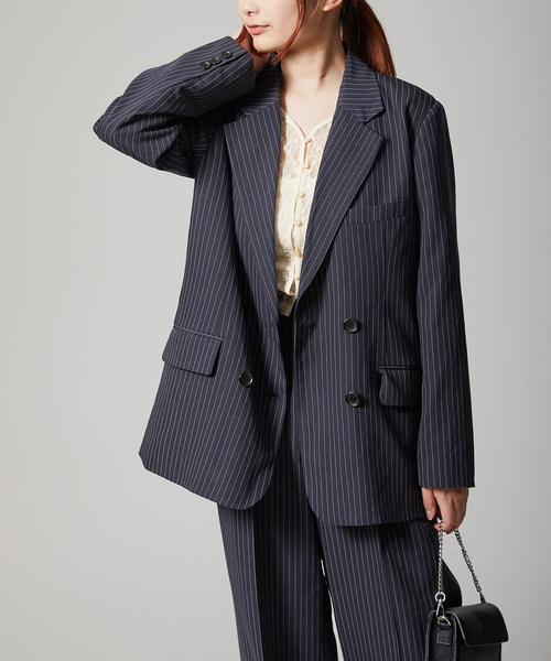 Oriens JOURNAL STANDARD(オリエンス ジャーナルスタンダード)の「テーラードジャケット(テーラードジャケット・レディース・チャコールグレー/ネイビー・FREE)」の7枚目の写真