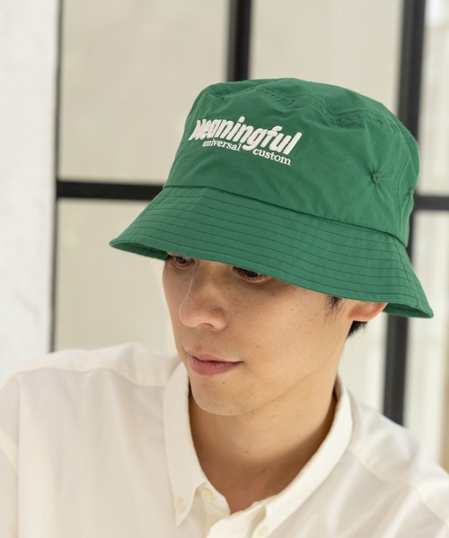 LAKOLE（ラコレ）の「ナイロンスポーティーロゴハット / 105164（ハット・メンズ・ライトブルー/ブラック/グリーン・9）」の3枚目の写真