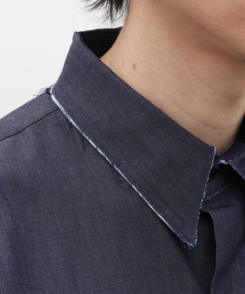 Gabriela Coll Garments(ガブリエラコールガーメンツ)の「【GABRIELA COLL GARMENTS / ガブリエラ コール ガーメンツ】ULTRA FINE DENIM SHIRT(シャツ/ブラウス・メンズ・ブラック/ネイビー・3/4)」の11枚目の写真