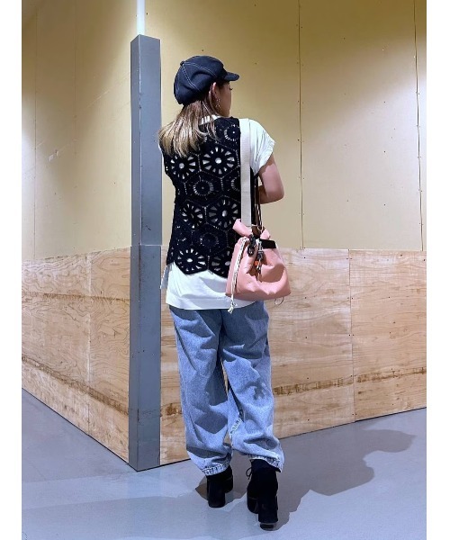 BAYFLOW(ベイフロー)の「クロシェニットベスト(ベスト・レディース・ブラック/アイボリー・FREE)」の19枚目の写真
