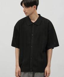 LAKOLE | 透かし編みニットシャツ / 109231(ニット/セーター)