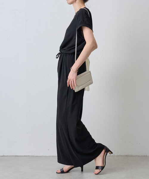 BEARDSLEY（ビアズリー）の「ジョーゼットバギーパンツ（スラックス・レディース・グレー/ブラック・S/M）」の4枚目の写真