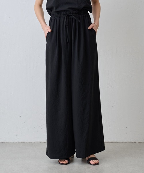 BEARDSLEY（ビアズリー）の「ジョーゼットバギーパンツ（スラックス・レディース・グレー/ブラック・S/M）」の7枚目の写真