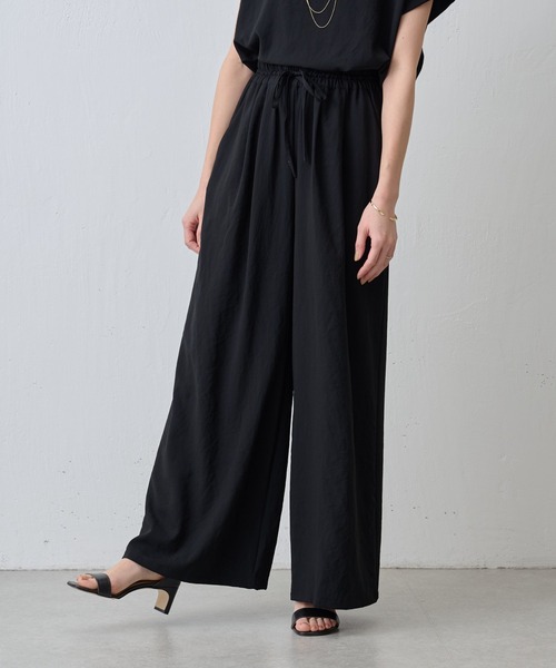 BEARDSLEY（ビアズリー）の「ジョーゼットバギーパンツ（スラックス・レディース・グレー/ブラック・S/M）」の9枚目の写真