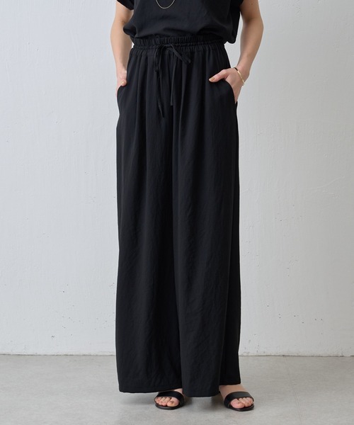 BEARDSLEY（ビアズリー）の「ジョーゼットバギーパンツ（スラックス・レディース・グレー/ブラック・S/M）」の11枚目の写真