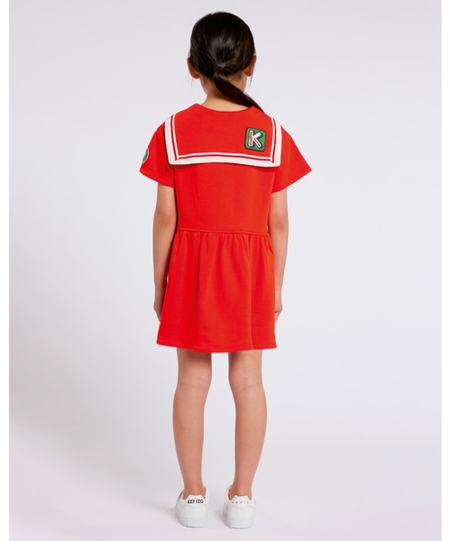 KENZO(ケンゾー)の「'Sailor' エンブロイダリ― ショート スリーブ ドレス(ワンピース・キッズ・レッド系その他・4A)」の2枚目の写真