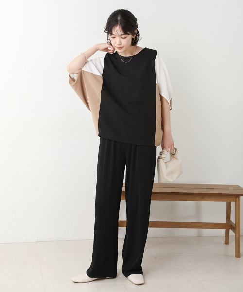 Bou Jeloud（ブージュルード）の「プリーツパンツ（その他パンツ・レディース・ベージュ/ブラック/ブルー/チャコールグレー・FREE）」の6枚目の写真