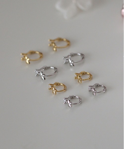 LA VORAGINE(ラ ヴォラジネ)の「アレルギー対応ミニピアス(ピアス(両耳用)・レディース・シルバー/ゴールド・M/L)」の7枚目の写真