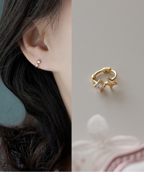 LA VORAGINE(ラ ヴォラジネ)の「アレルギー対応ミニピアス(ピアス(両耳用)・レディース・シルバー/ゴールド・M/L)」の10枚目の写真