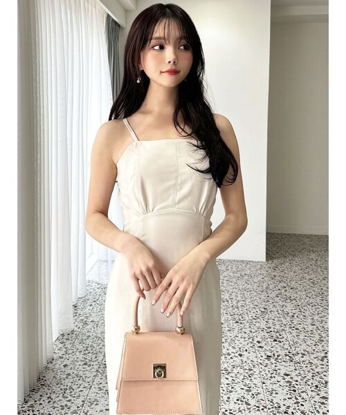 RESEXXY（リゼクシー）の「シアーヘムキャミワンピース【セットアップ着用可能】（ワンピース・レディース・オレンジ/ブラック/アイボリー・FREE）」の15枚目の写真