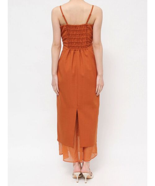 RESEXXY（リゼクシー）の「シアーヘムキャミワンピース【セットアップ着用可能】（ワンピース・レディース・オレンジ/ブラック/アイボリー・FREE）」の22枚目の写真