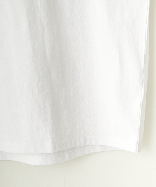 TOWNCRAFT（タウンクラフト）の「[TOWN CRAFT/タウンクラフト・THE FOX/ザフォックス] 別注 ワンポイントロゴワッペン 7分袖Tシャツ（Tシャツ/カットソー・レディース・アッシュグレー/ブルーグレー/ピンク/ホワイト/ブラック・S/M/L）」の10枚目の写真
