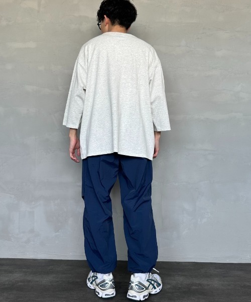 TOWNCRAFT（タウンクラフト）の「[TOWN CRAFT/タウンクラフト・THE FOX/ザフォックス] 別注 ワンポイントロゴワッペン 7分袖Tシャツ（Tシャツ/カットソー・レディース・アッシュグレー/ブルーグレー/ピンク/ホワイト/ブラック・S/M/L）」の19枚目の写真
