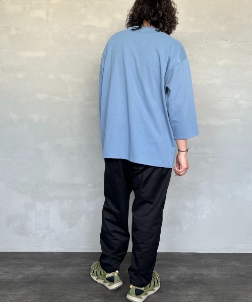 TOWNCRAFT（タウンクラフト）の「[TOWN CRAFT/タウンクラフト・THE FOX/ザフォックス] 別注 ワンポイントロゴワッペン 7分袖Tシャツ（Tシャツ/カットソー・レディース・アッシュグレー/ブルーグレー/ピンク/ホワイト/ブラック・S/M/L）」の13枚目の写真