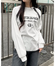 AMESWORLDWIDE | 【UNISEX】AMES WORLDWIDE／メッセージラグラン長袖Tシャツ 2111581(Tシャツ/カットソー)