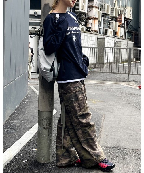 AMESWORLDWIDE(アメスワールドワイド)の「【UNISEX】AMES WORLDWIDE/メッセージラグラン長袖Tシャツ 2111581(Tシャツ/カットソー・レディース・ネイビー/ブラック/ホワイト・MEDIUM/SMALL/LARGE)」の15枚目の写真
