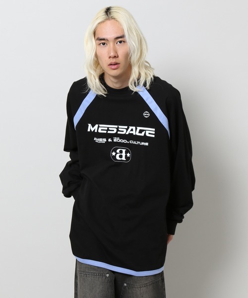 AMESWORLDWIDE(アメスワールドワイド)の「【UNISEX】AMES WORLDWIDE/メッセージラグラン長袖Tシャツ 2111581(Tシャツ/カットソー・レディース・ネイビー/ブラック/ホワイト・MEDIUM/SMALL/LARGE)」の20枚目の写真
