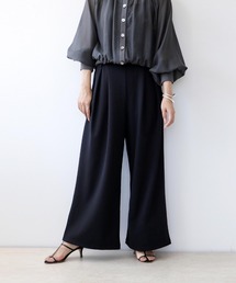 パーフェクトジャージースッキリワイドパンツ