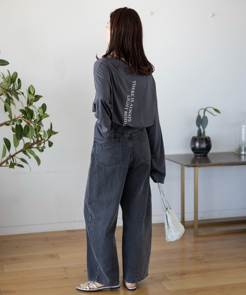 LEPSIM(レプシィム)の「アソートLOGOロンT 109948(Tシャツ/カットソー・レディース・ライトブルー/オフホワイト/チャコールグレー・FREE)」の11枚目の写真