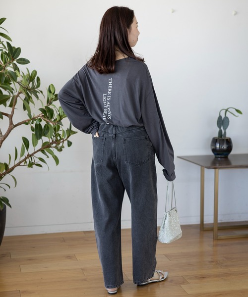 LEPSIM(レプシィム)の「アソートLOGOロンT 109948(Tシャツ/カットソー・レディース・ライトブルー/オフホワイト/チャコールグレー・FREE)」の12枚目の写真