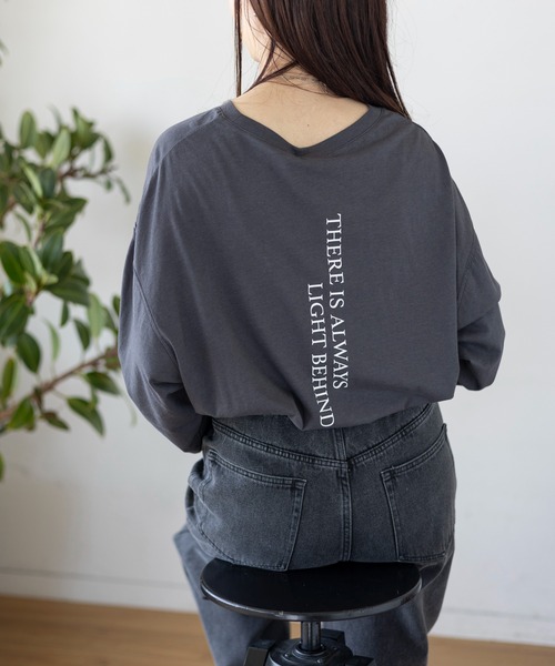 LEPSIM(レプシィム)の「アソートLOGOロンT 109948(Tシャツ/カットソー・レディース・ライトブルー/オフホワイト/チャコールグレー・FREE)」の16枚目の写真