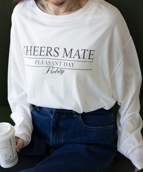 LEPSIM(レプシィム)の「アソートLOGOロンT 109948(Tシャツ/カットソー・レディース・ライトブルー/オフホワイト/チャコールグレー・FREE)」の7枚目の写真