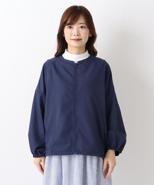 one'sterrace(ワンズテラス)の「裾ドロストブルゾン(ブルゾン・レディース・アイボリー系8/ネイビー系5・02)」の3枚目の写真