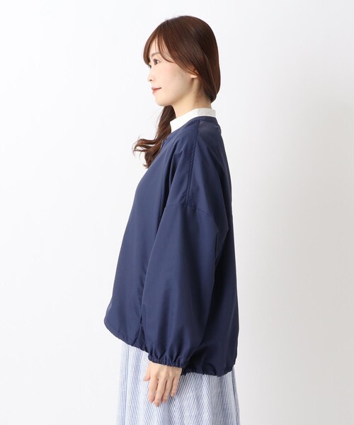 one'sterrace(ワンズテラス)の「裾ドロストブルゾン(ブルゾン・レディース・アイボリー系8/ネイビー系5・02)」の4枚目の写真