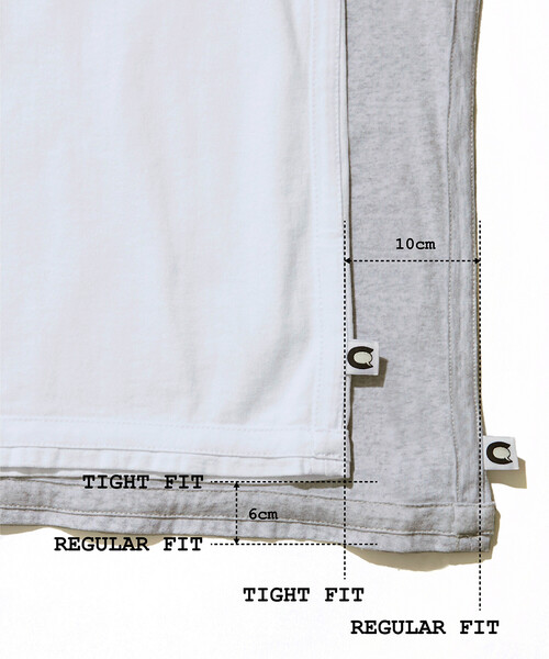 CAHLUMN(カウラム)の「CAHLUMN/カウラム 2-Pack Reversible Tee “TIGHT FIT”/ツーパック リバーシブルTシャツ タイトフィット(Tシャツ/カットソー・メンズ・ホワイト/ライトグレー/ブラック/ネイビー・MEDIUM/SMALL/X-SMALL/XX-SMALL)」の10枚目の写真
