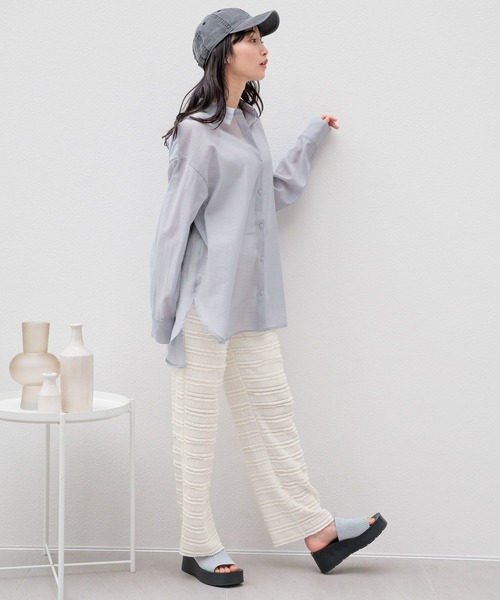 LOWRYS FARM（ローリーズファーム）の「カットフリルパンツ　110365（その他パンツ・レディース・ブラック/ベージュ/アイボリー・FREE）」の11枚目の写真