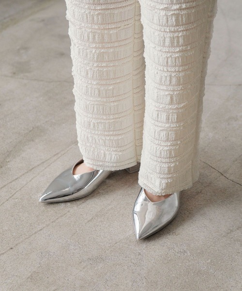 LOWRYS FARM（ローリーズファーム）の「カットフリルパンツ　110365（その他パンツ・レディース・ブラック/ベージュ/アイボリー・FREE）」の9枚目の写真