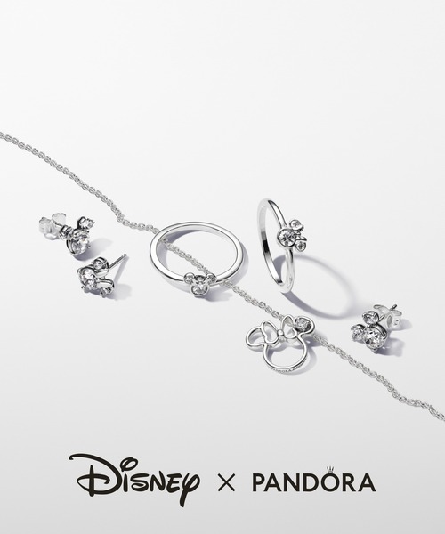 Pandora ミッキーミニーネックレス PANDORA（パンドラ）の「ディズニー ミッキー ＆ ミニー O