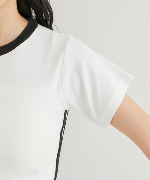 VIS(ビス)の「【WEB/一部店舗限定】サイドラインリボンプルオーバー(Tシャツ/カットソー・レディース・ブルー系その他/ホワイト系その他2/ブラック系その他・FREE)」の20枚目の写真