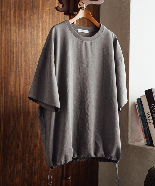 JOURNAL STANDARD（ジャーナルスタンダード）の「”吸水速乾 / 接触冷感” EVALET LIGHT スピンドルTシャツ（シャツ/ブラウス・メンズ・グレー/ブラック/アイボリー/オレンジ/ブルー系その他・SMALL/MEDIUM/LARGE）」の3枚目の写真