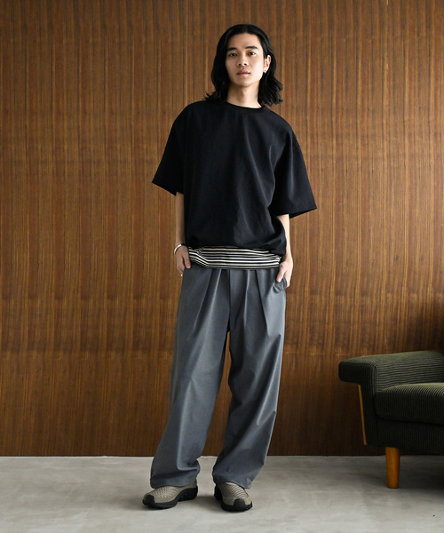 JOURNAL STANDARD（ジャーナルスタンダード）の「”吸水速乾 / 接触冷感” EVALET LIGHT スピンドルTシャツ（シャツ/ブラウス・メンズ・グレー/ブラック/アイボリー/オレンジ/ブルー系その他・SMALL/MEDIUM/LARGE）」の9枚目の写真