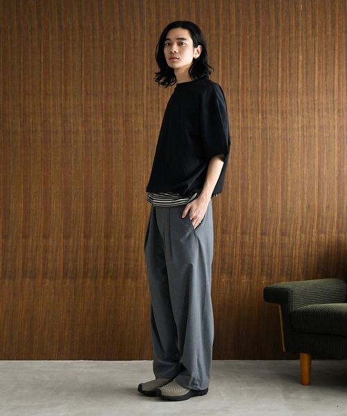 JOURNAL STANDARD（ジャーナルスタンダード）の「”吸水速乾 / 接触冷感” EVALET LIGHT スピンドルTシャツ（シャツ/ブラウス・メンズ・グレー/ブラック/アイボリー/オレンジ/ブルー系その他・SMALL/MEDIUM/LARGE）」の10枚目の写真