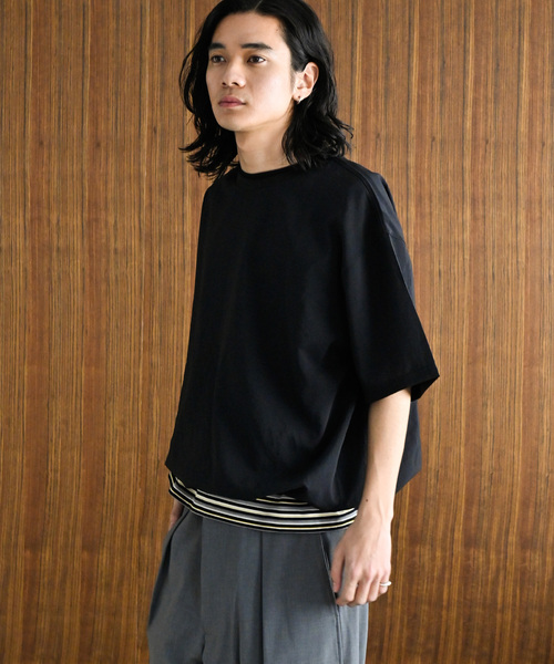 JOURNAL STANDARD（ジャーナルスタンダード）の「”吸水速乾 / 接触冷感” EVALET LIGHT スピンドルTシャツ（シャツ/ブラウス・メンズ・グレー/ブラック/アイボリー/オレンジ/ブルー系その他・SMALL/MEDIUM/LARGE）」の12枚目の写真