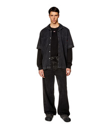 DIESEL D-PAROSHORT SHIRT デニム半袖シャツ L メンズ シャツ 半袖 デニム D-PAROSHORT SHIRT（シャツ/ブラウス