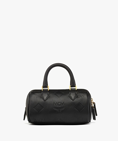 MCM（エムシーエム）の「ELLA ボストンバッグ - マキシ モノグラム レザー（ボストンバッグ・メンズ・ブラック・mini）」の4枚目の写真