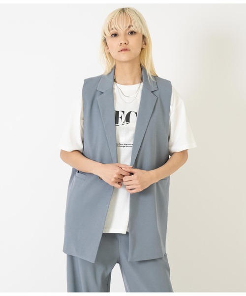 ANAP（アナップ）の「箔ペイントプリントTシャツ（Tシャツ/カットソー・レディース・ベージュ/ホワイト/ブラック・FREE）」の6枚目の写真